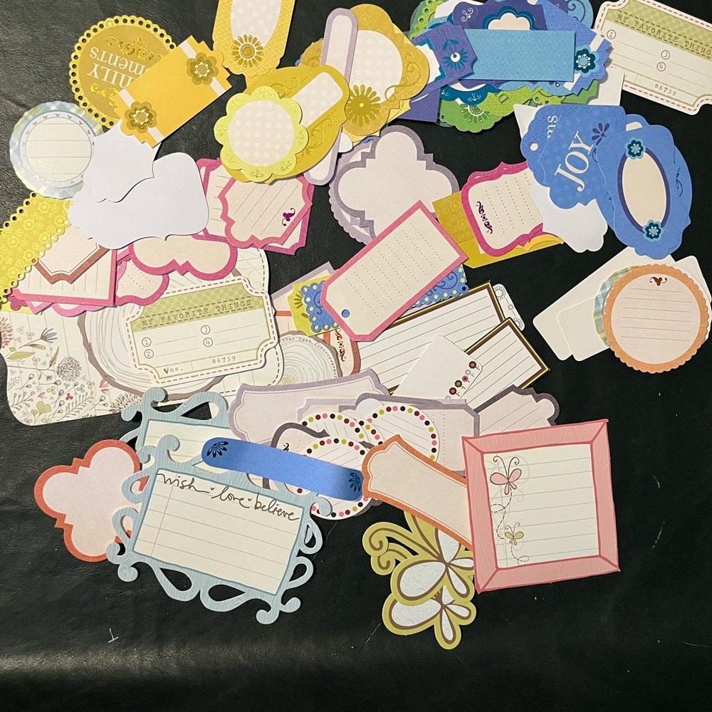 Scrapbooking Card Making Caption Labels